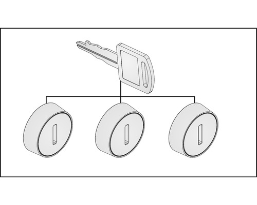 Schlüssel und Schließzylinder Darstellung