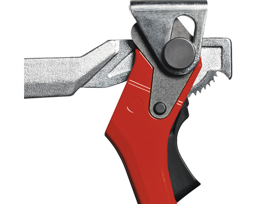 Vue détaillée du dispositif de serrage rapide