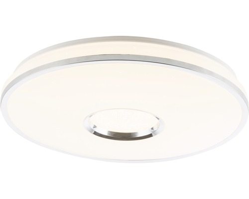 Runde Deckenleuchte mit Metalleinfassung