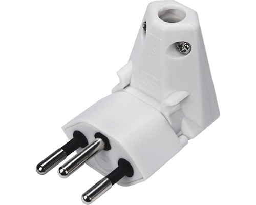 Weißer Stromstecker für die Steckdose