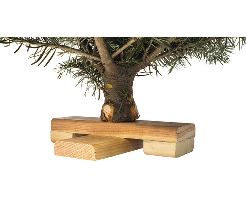 Petit sapin avec support en bois