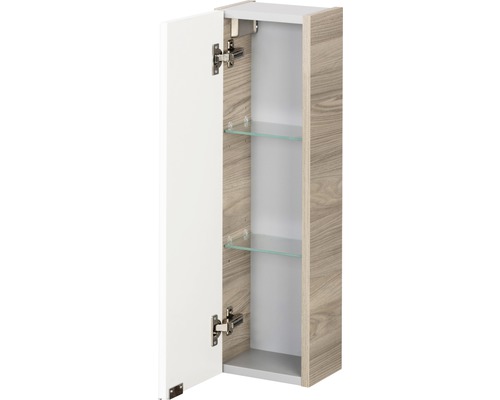 Offener Badezimmer-Hängeschrank mit zwei Glasböden