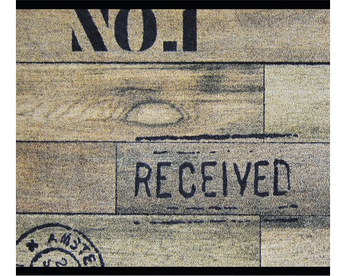 Fußmatte mit Aufdruck No. 1 und Received