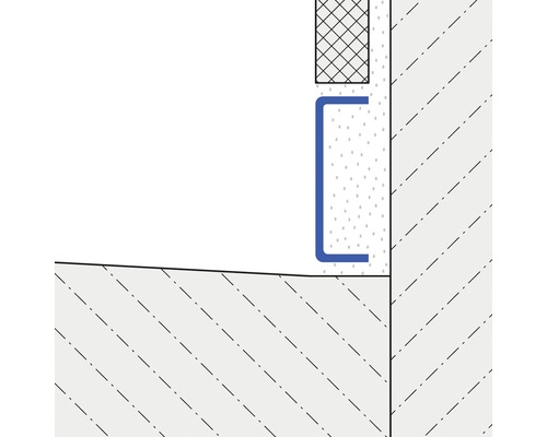 Vue détaillée d''une installation de profilé de joint de dilatation