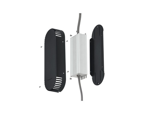 Bloc d''alimentation avec couvercle et vis