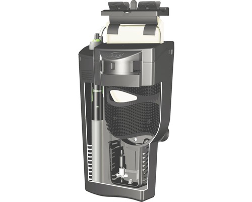 Filtre externe d''aquarium avec vue intérieure