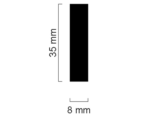 Abmessungen: 35 mm x 8 mm