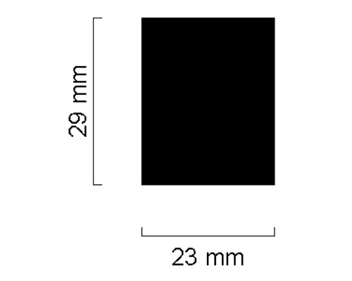 Dimensions : 23 mm x 29 mm