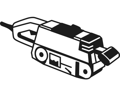 Scie électrique sous forme de dessin au trait