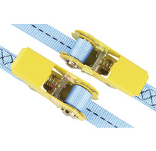 Zwei Spanngurte mit Ratschen zur Ladungssicherung