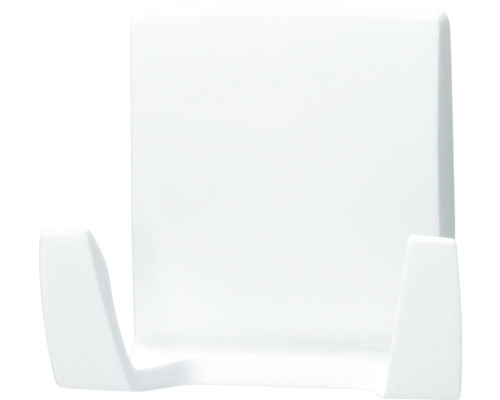 Patère simple blanche pour montage mural