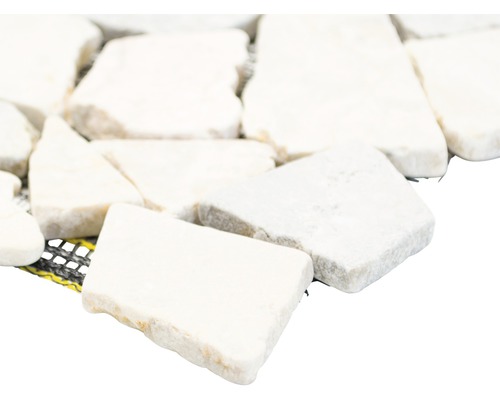 Mosaïque en marbre sur filet