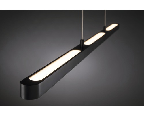Moderne LED Pendelleuchte mit geradlinigem Design.