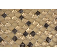Mosaikfliesen aus Glas und Metall