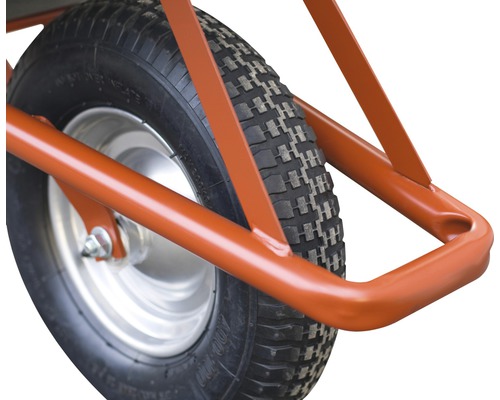 Roue avec pneu d''une brouette