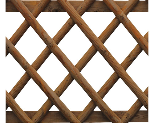 Clôture en bois avec motif losange pour le jardin