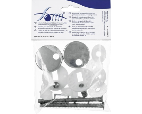 Ersatzscharniere für Duroplast WC-Sitze mit Absenkautomatik und Abnahmefunktion