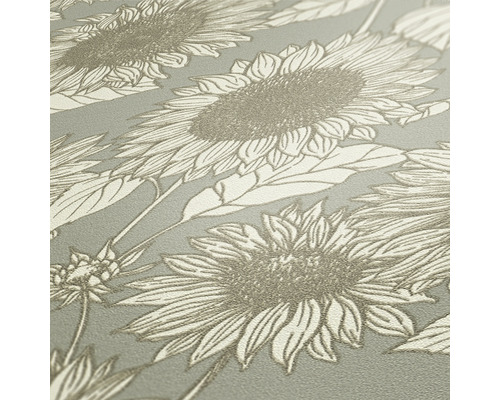 Gros plan d''un papier peint avec motif tournesol