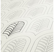 Papier peint avec motif de feuilles stylisées