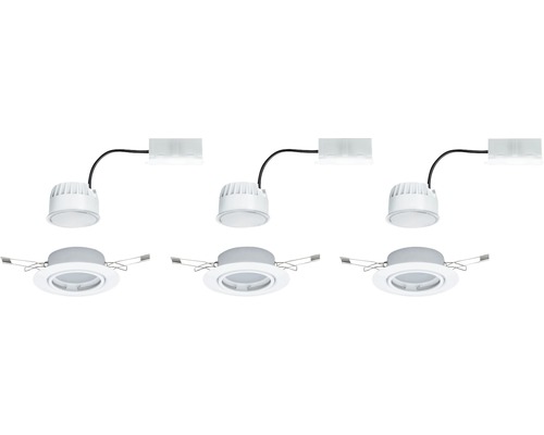 Drei LED Einbaustrahler für den Innenbereich