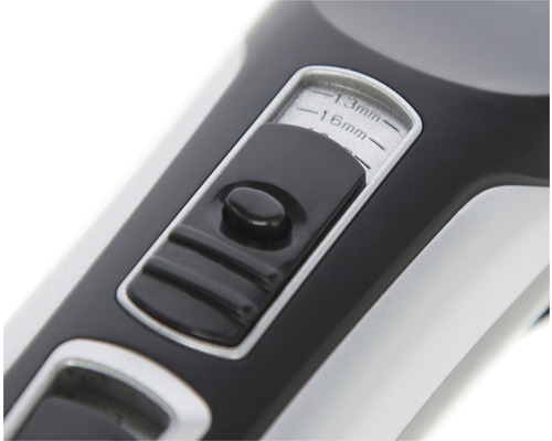 Detailaufnahme des Längeneinstellers eines Haarschneiders mit Millimeterangaben