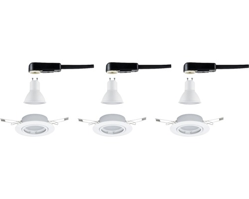 Drei LED Einbaustrahler Sets für den Innenbereich
