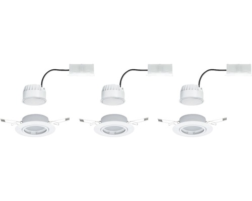 Drei LED-Einbaustrahler