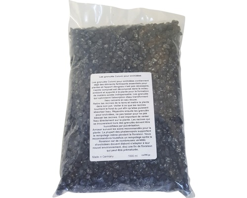 Sac de granulés pour orchidées Colomi, 1000 ml