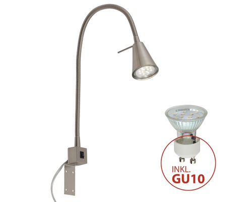 Lampe à pince LED flexible avec ampoule GU10 incluse