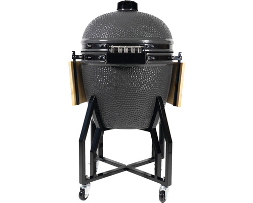 Keramikgrill auf Rollen mit Seitentischen