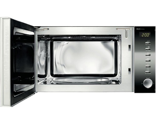 Micro-ondes ouvert avec plateau tournant