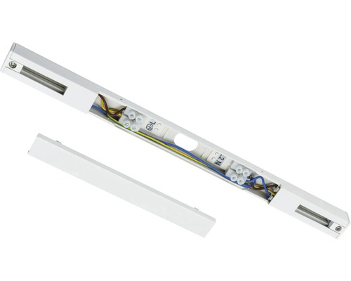 Offene Stromschiene zur Installation von Lampen