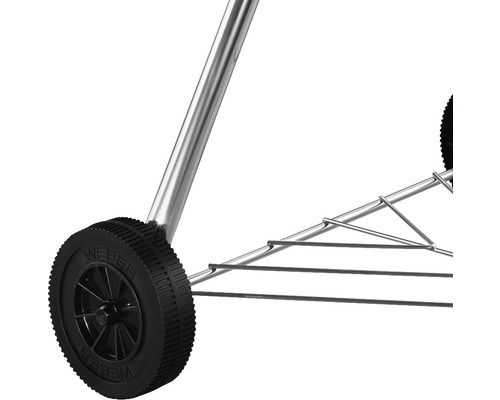 Grill mit Rollen und Untergestell aus Metall