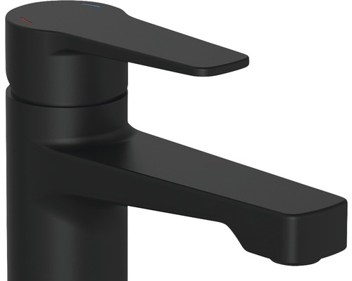 Schwarzer Waschtischmischer