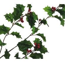 Stechpalmen Girlande mit Blättern und Beeren als Weihnachtsdekoration