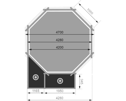 Plan d''un abri de jardin avec dimensions