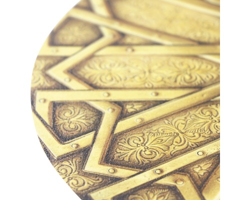 Detailaufnahme eines orientalisch gemusterten Objekts