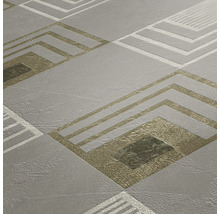 Papier peint intissé 37682-3 New Life graphique gris