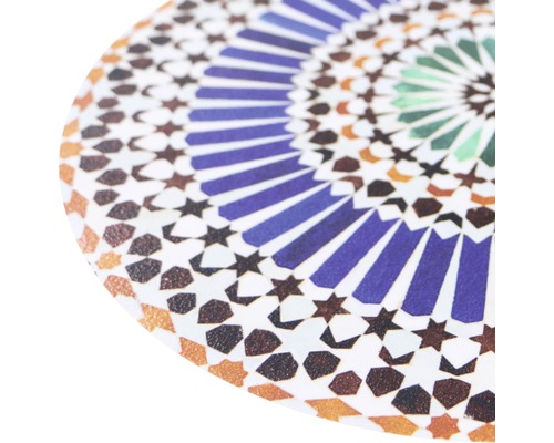 Dekorative Tischplatte mit geometrischem Muster