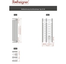 Ventilheizkörper Rotheigner 6-fach Typ 3K 600x400 mm-thumb-1