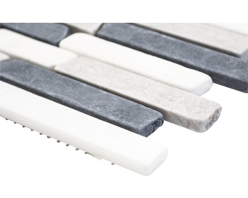 Mosaikfliese aus Naturstein, rechteckige Form