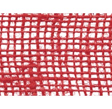 Gros plan d''un tissu de jute rouge