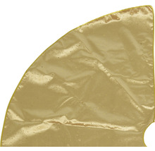 Goldene Weihnachtsbaumdecke mit Verzierungen