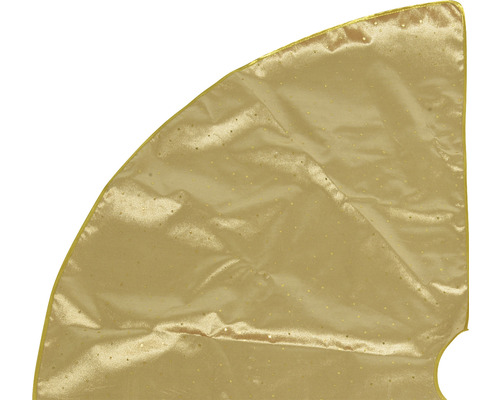 Goldene Weihnachtsbaumdecke mit Verzierungen