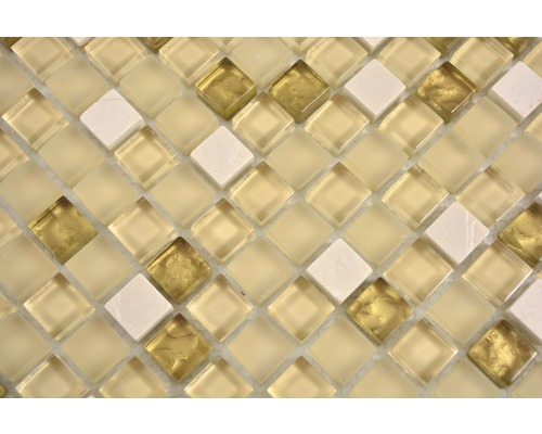 Gros plan de carreaux de mosaïque avec des formes carrées