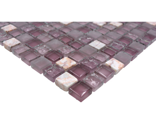 Mosaïque en verre et en pierre