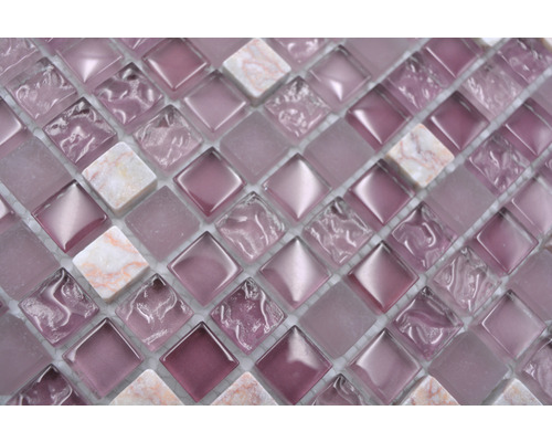 Mosaïque en verre et en pierre