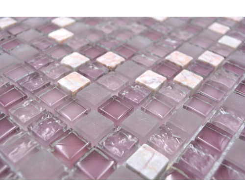 Mosaïque en verre et marbre