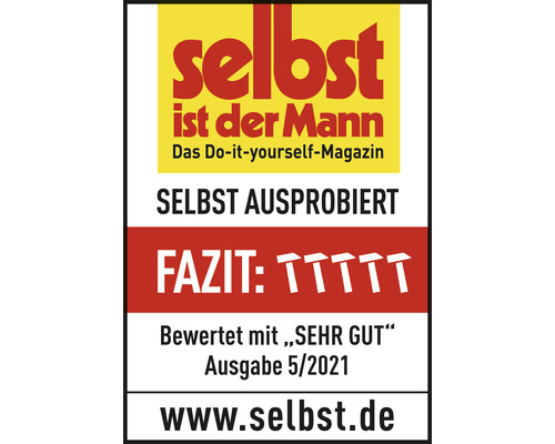 Selbst ist der Mann Magazin Logo. Geprüft und für sehr gut befunden.