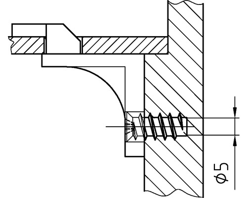 Dessin technique d''un assemblage vissé avec indication du diamètre